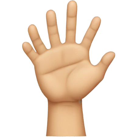 Hands close and Little finger up emoji
