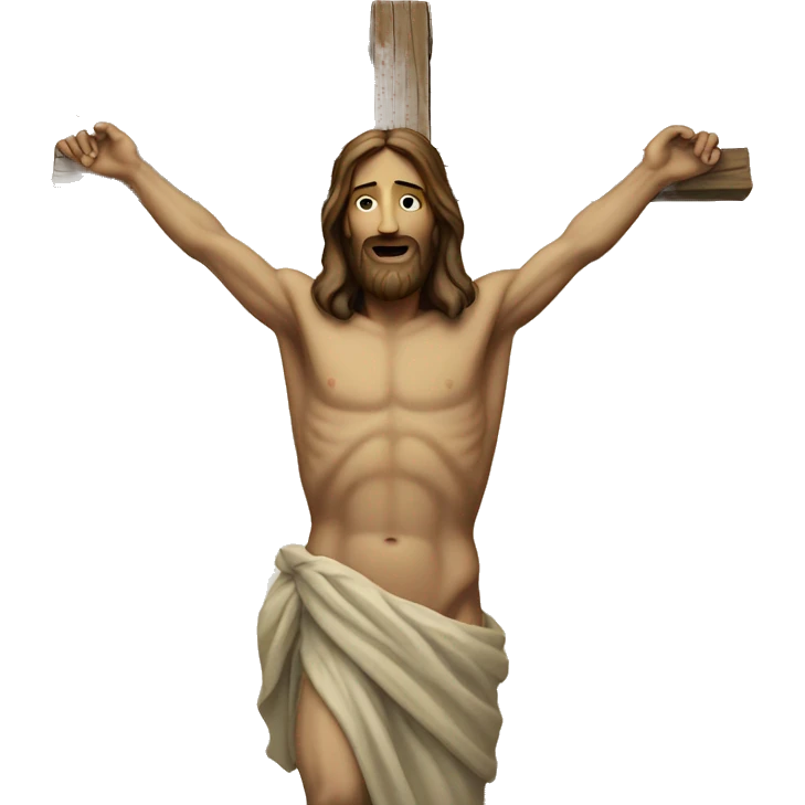 Jesus on cross emoji