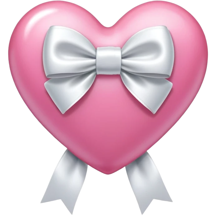 pink heart with white bow emoji