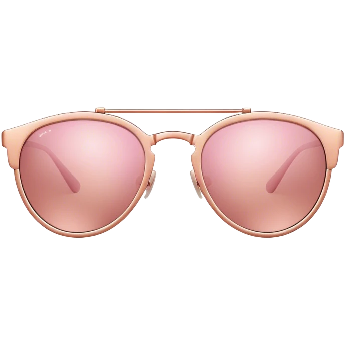 Rose gold sunglasses emoji