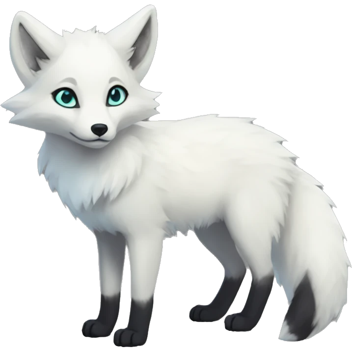 Arctic-Fox-Umbreon-hybrid full body emoji