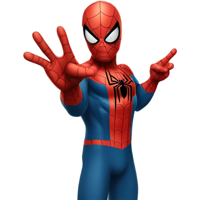 Spider-Man with an A-OK emoji