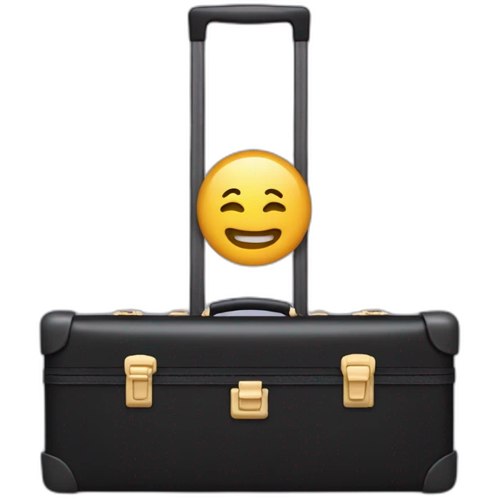 valise noir de profil  emoji