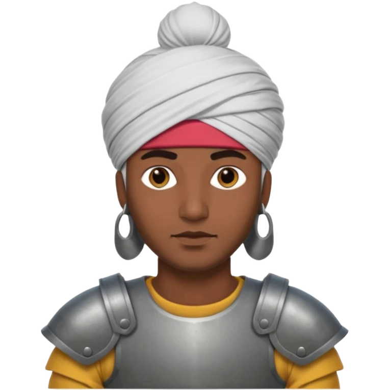 indian man with turban and body armor emoji