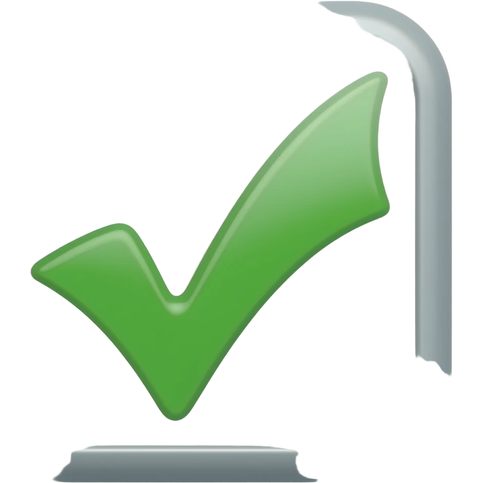 Palomita de verificación emoji