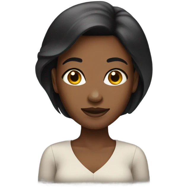 black women with straight hair  emoji