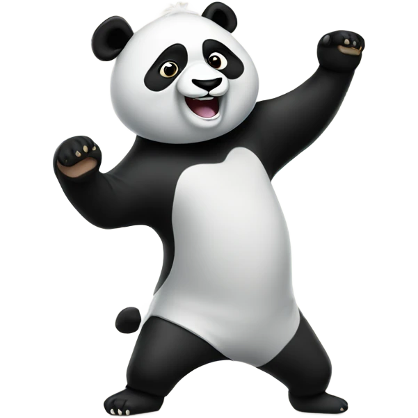 panda dabbing emoji