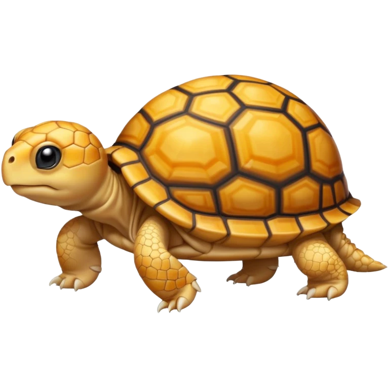 A young very small yellow tortoise emoji