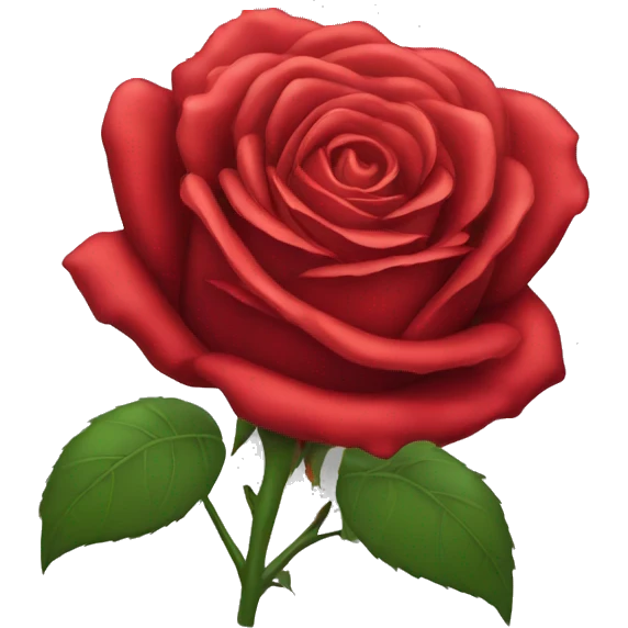 Red rose emoji
