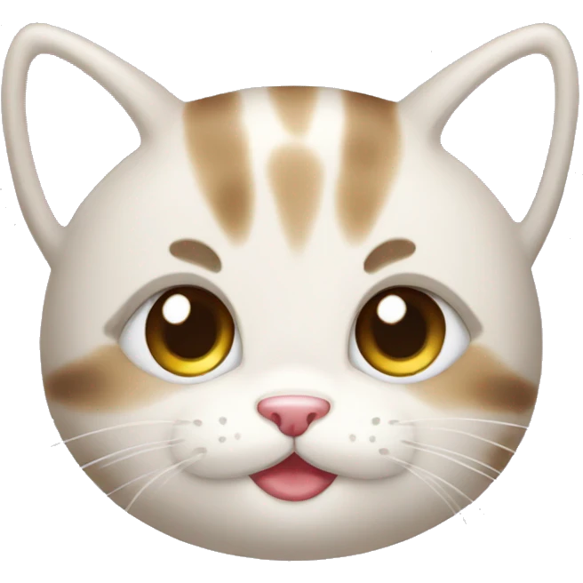 cute face kawaii baby cat emoji