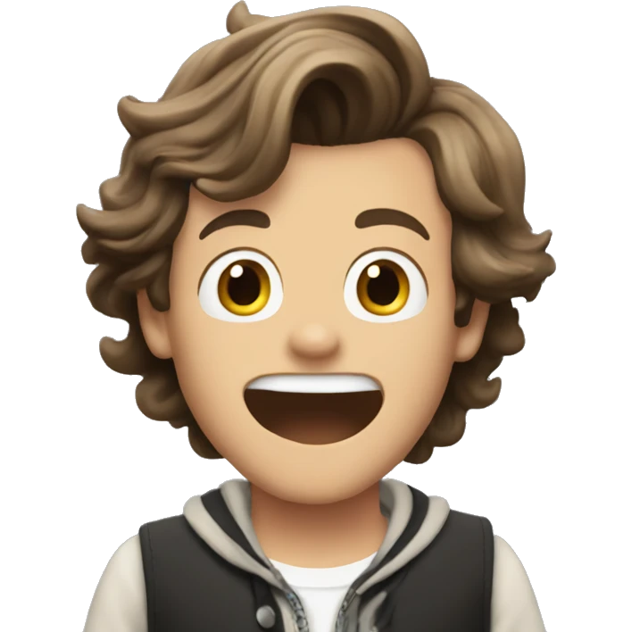 Harry Styles happily surprised emoji