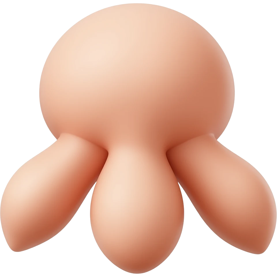 Nude penis with testicles emoji