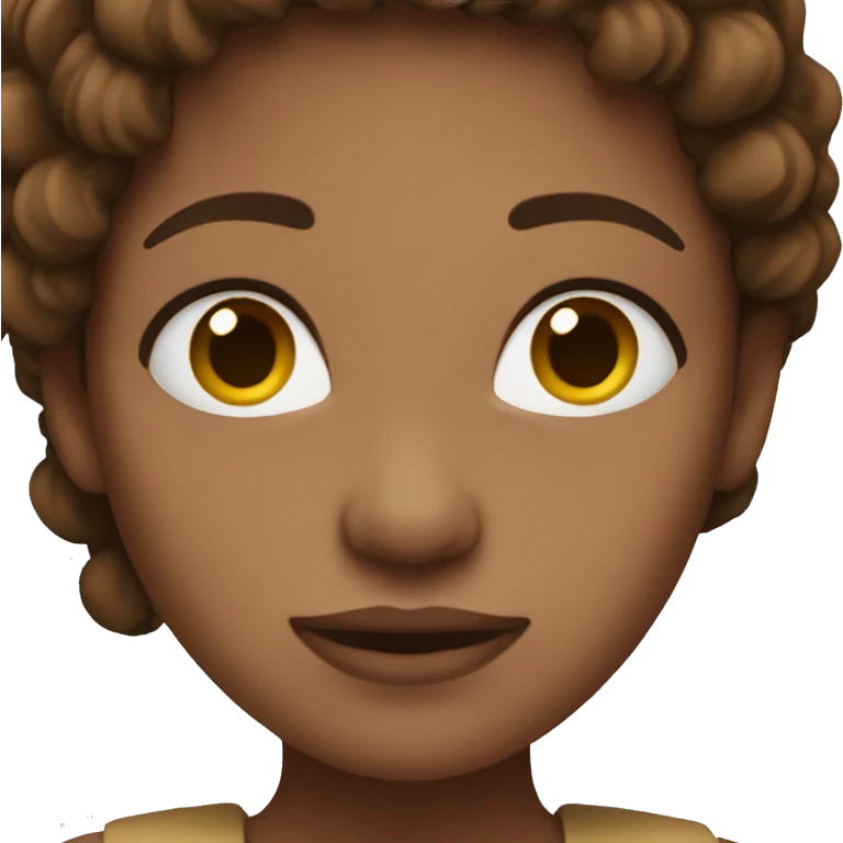 Eleanor with brown hair emoji