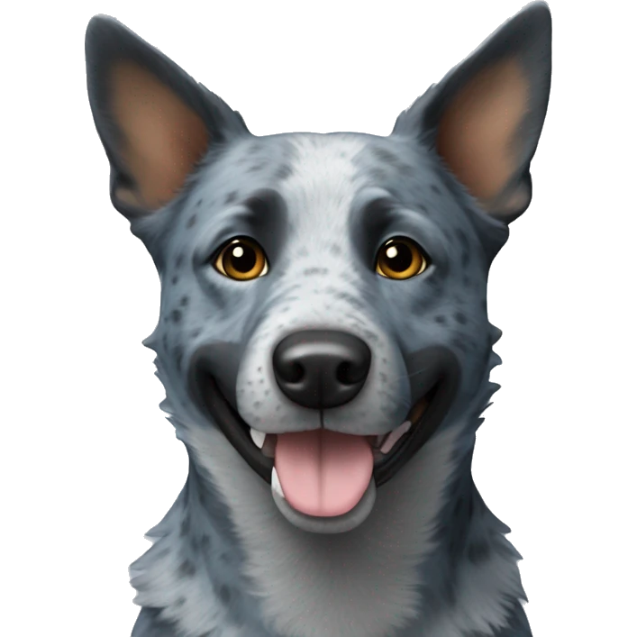 Blue cattle dog emoji