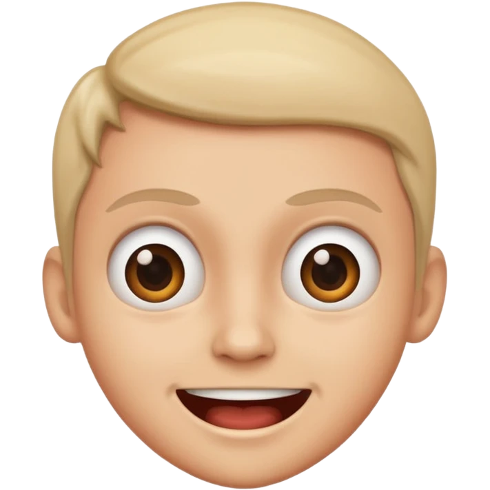 Smiling scared emoji