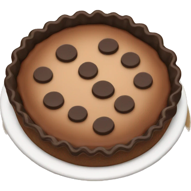 Chocolate pie  emoji