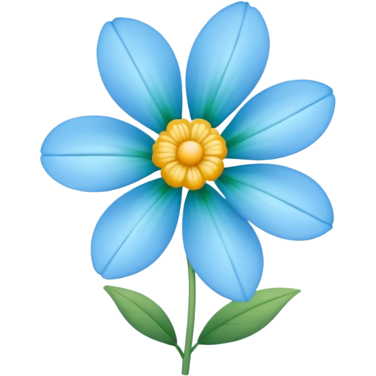 Light blue flower emoji