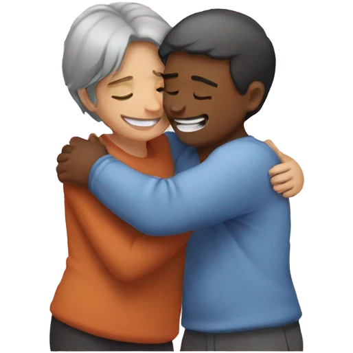 Care hugging emoji  emoji