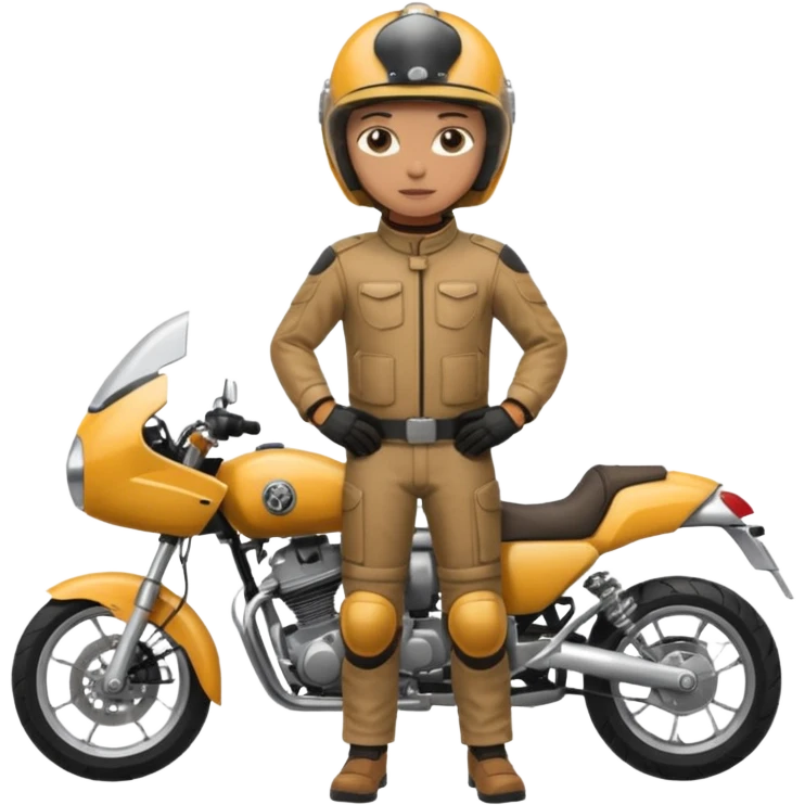 motorcycle human with helmet full body emoji