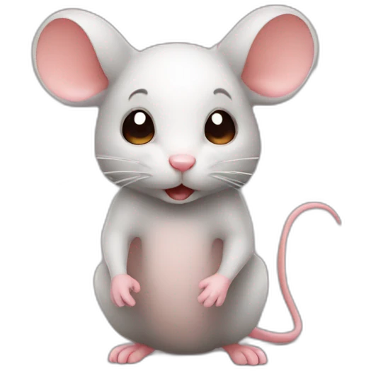 Mouse hot emoji