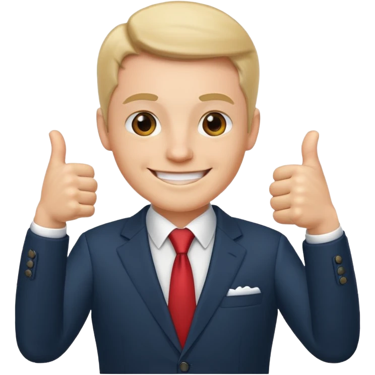 Boss with thumbs up emoji