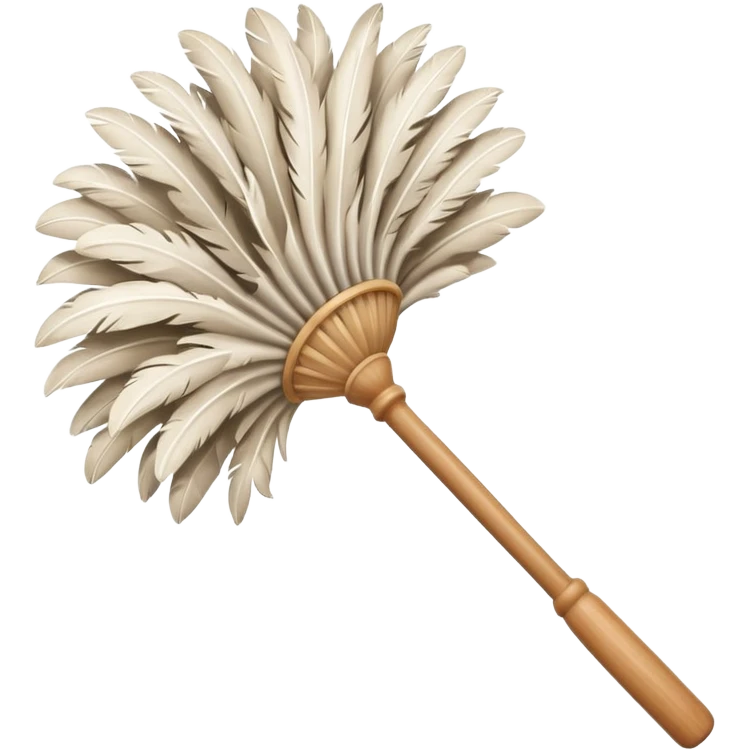 Feather duster emoji