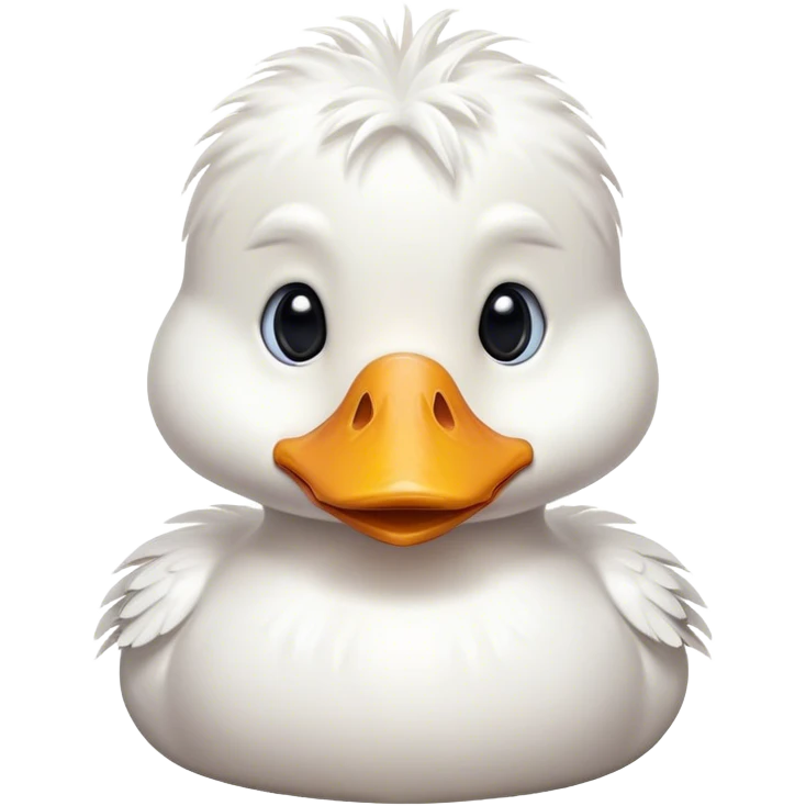 sad white duck emoji
