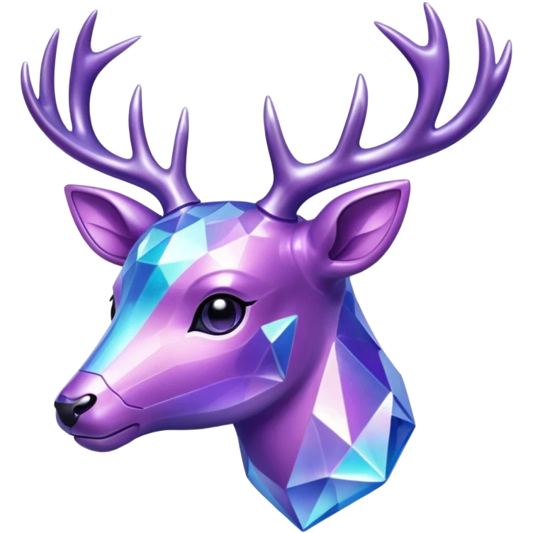 glitter purple and cian pokemon crystal deer emoji