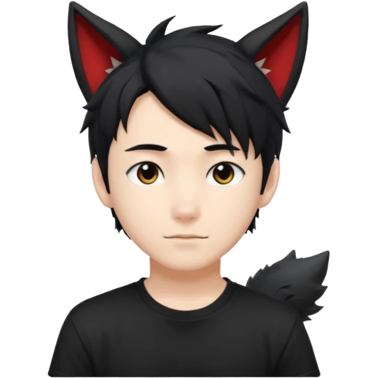 Wolf Anime Boy emoji