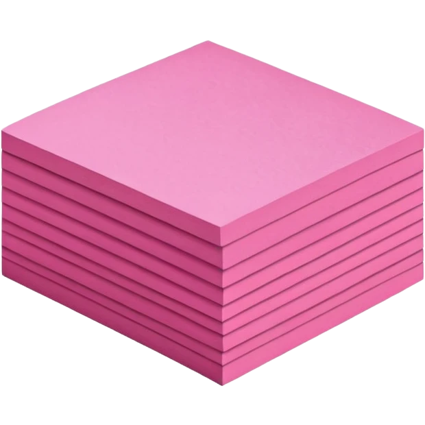 pink post-it notes emoji