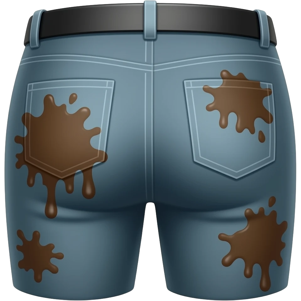 poop stained pants butt emoji