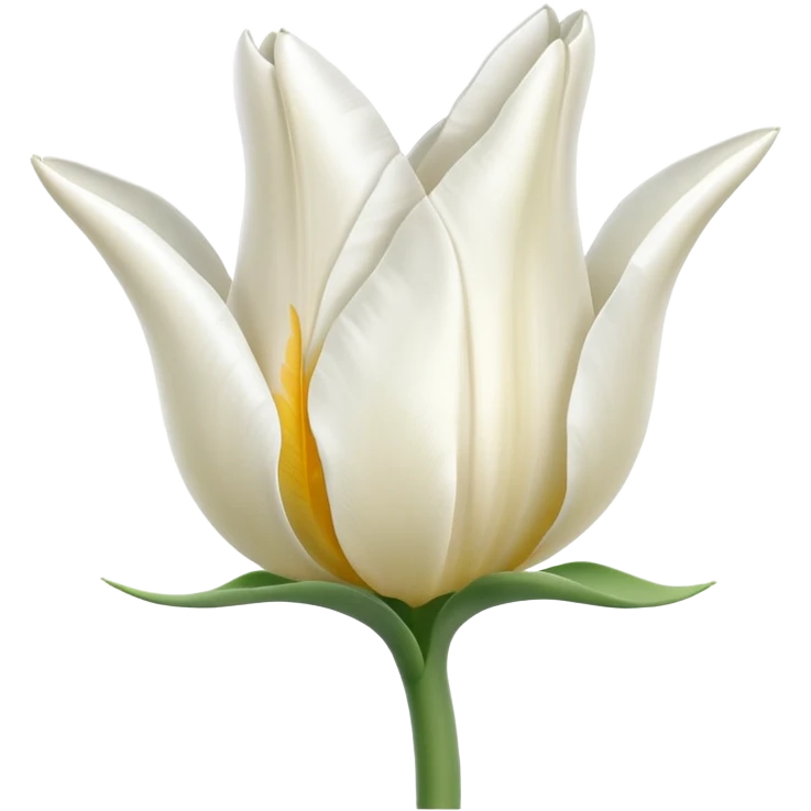 white tulip emoji