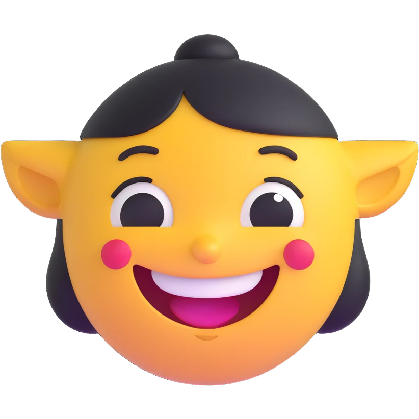 cheerful expression emoji