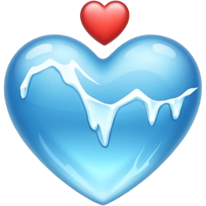 Corazón de hielo emoji