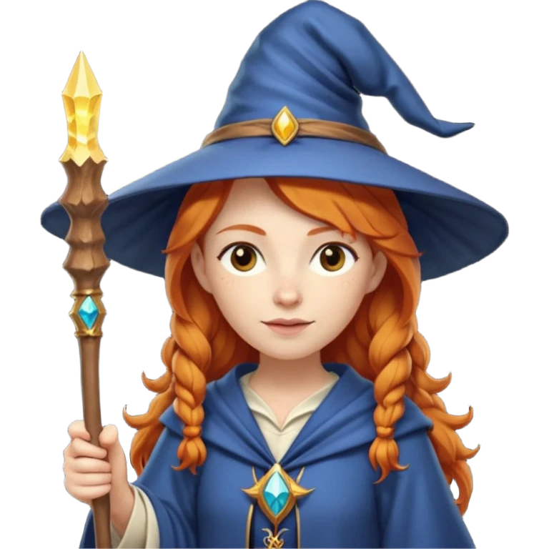 Ginger woman wizard emoji
