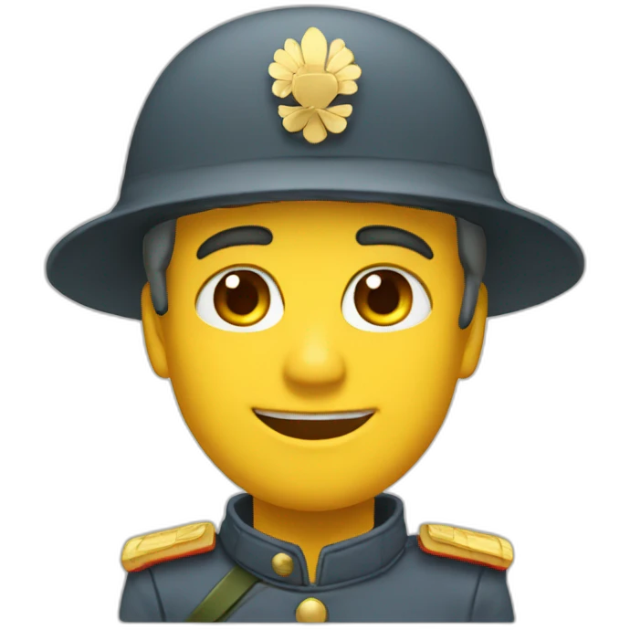 Lucky soldier Salut  emoji
