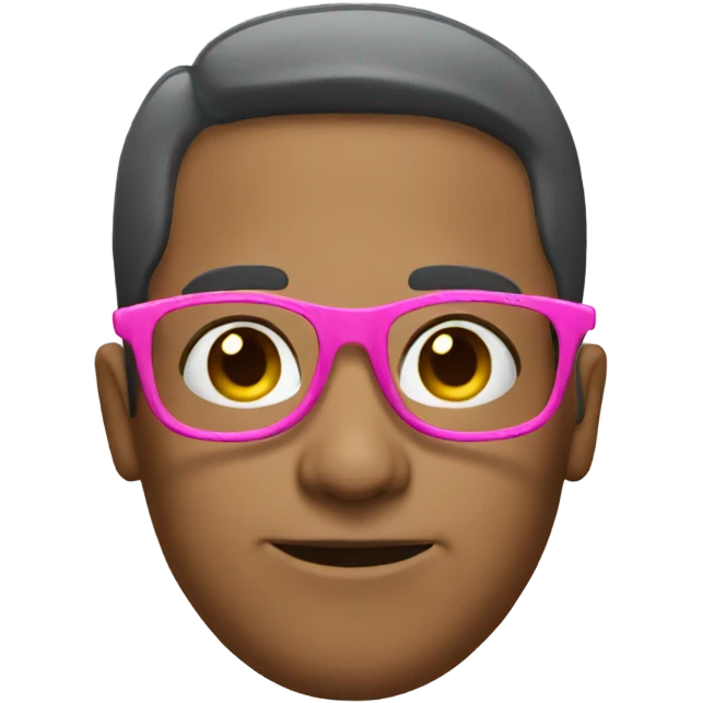 Pink glasses emoji