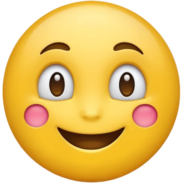 Emoji, yellow round teasing smile emoji