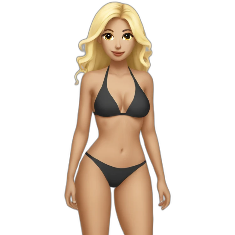 sexy bikini blonde very small suit emoji