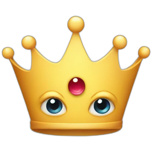Eyed crown emoji