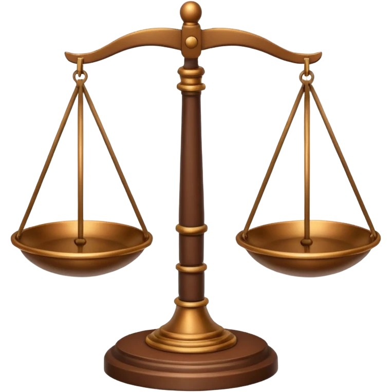 Make a scale in law school emoji symbol in color brown ⚖️ this one emoji