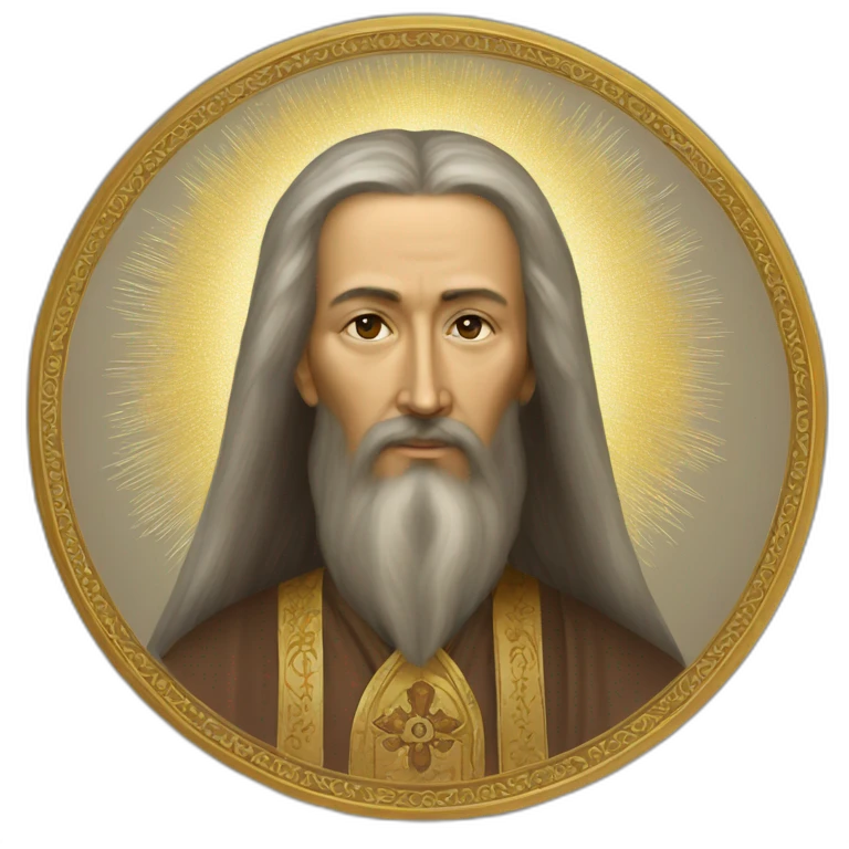Orthodox Icon byzantin seraphim sarov emoji