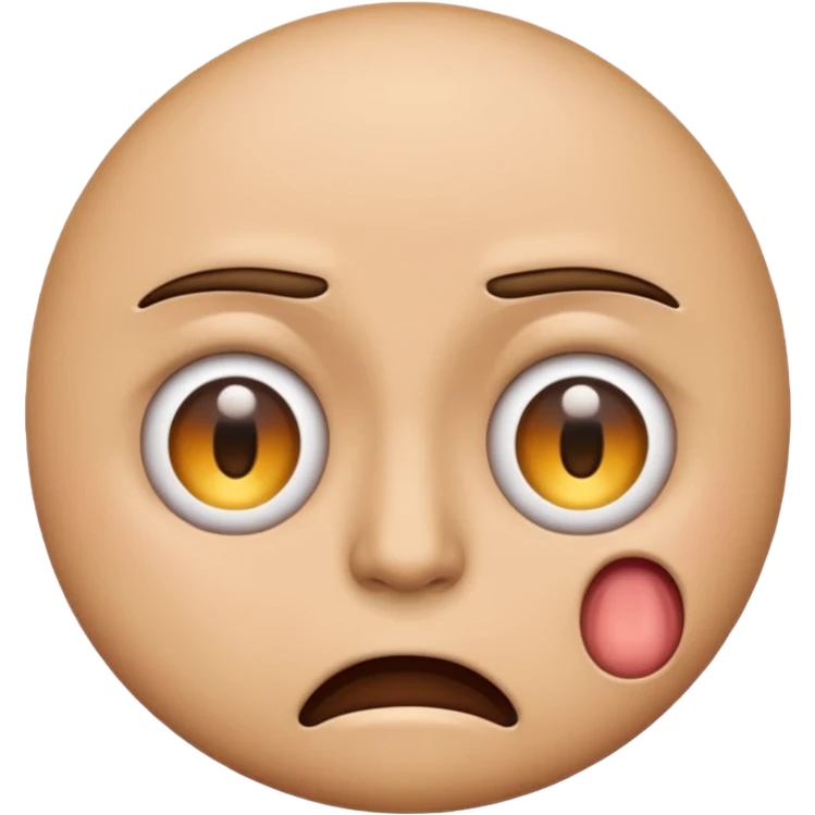 emoji with one eye open and one eye half closed frustrated emoji