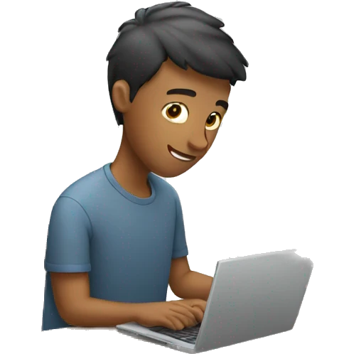 Guy working on laptop  emoji