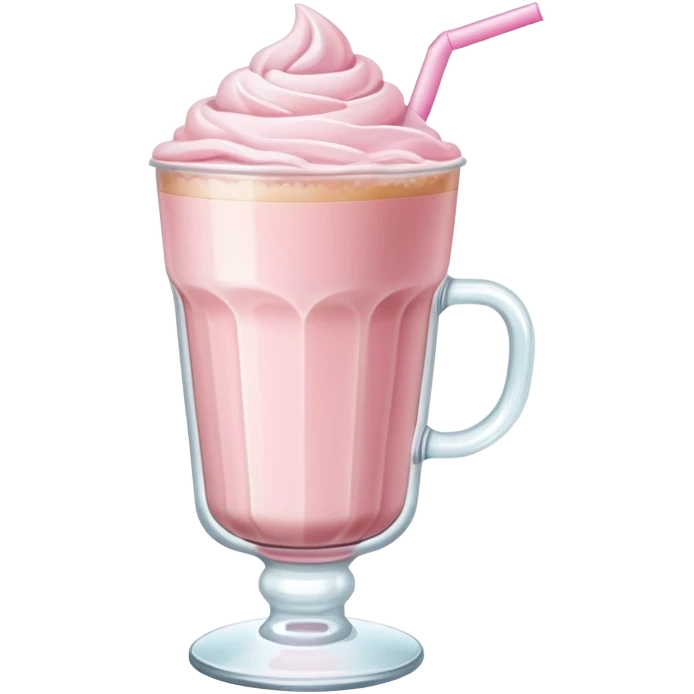 pink iced latte emoji