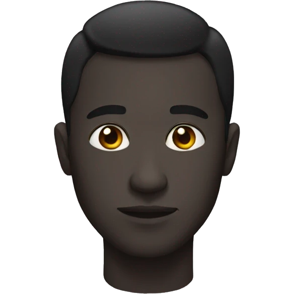 Dark male emoji