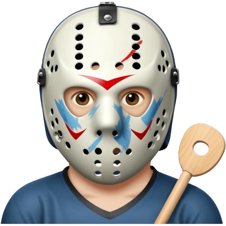 Jason Voorhees, looking cute, looks like he is in love emoji