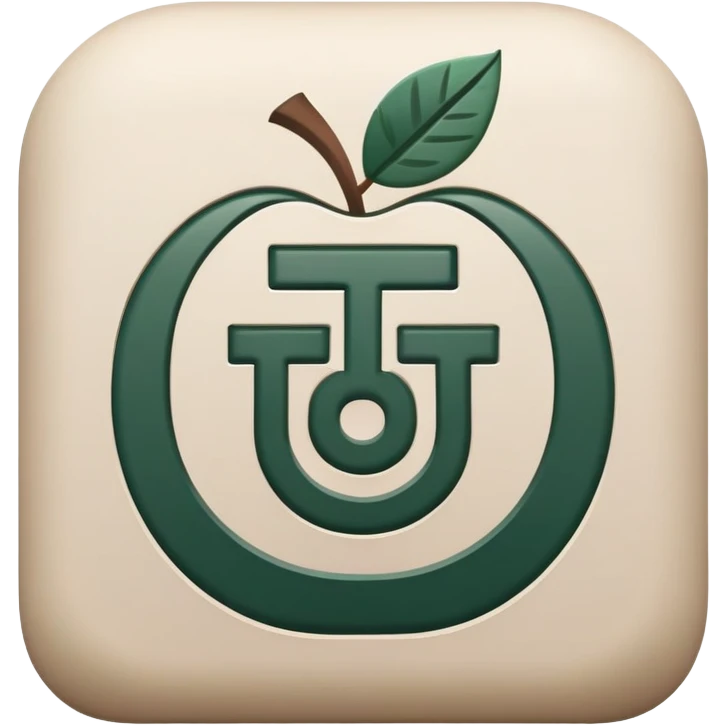 Elegant Mayan hieroglyph mail symbol with clean lines, minimalist design, only pure white and dark green colors, Apple-style aesthetic emoji