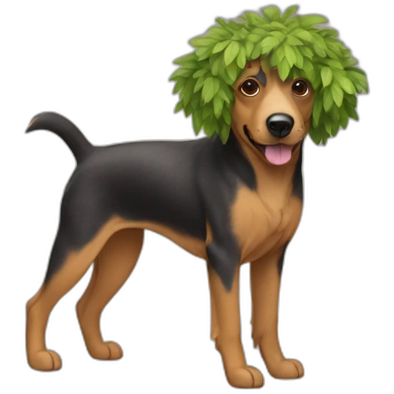 tree dog muscatiers emoji