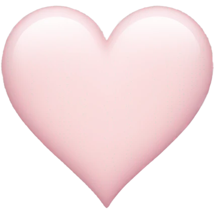 Pale pink heart emoji